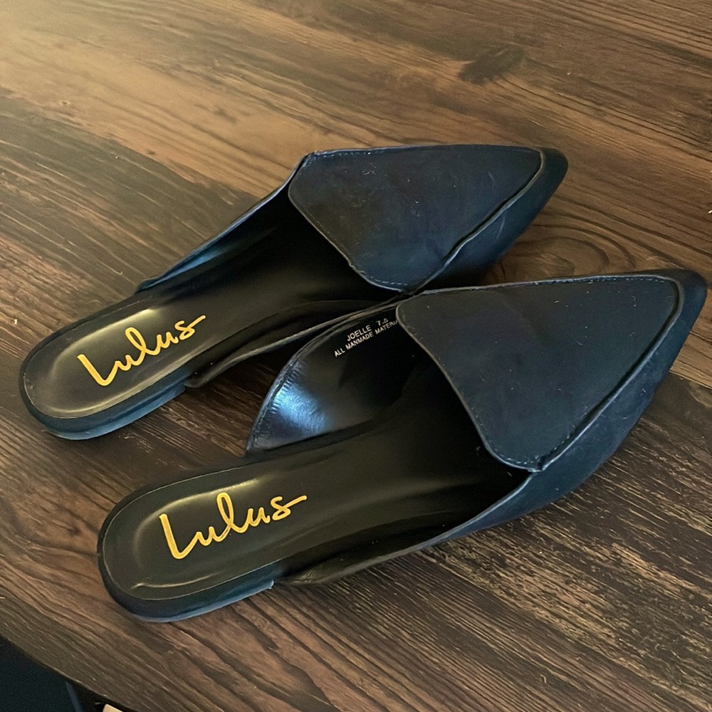 Lulus Joelle mule size 7.5 black